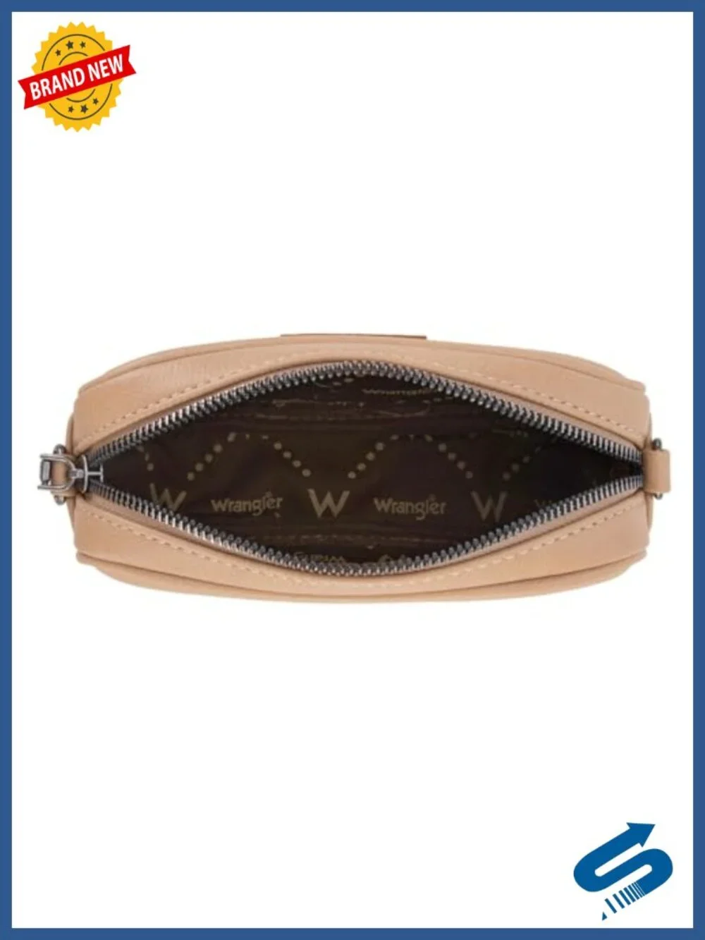 Small Crossbody Bag with Guitar Strap Aztec Pattern Vegan Leather